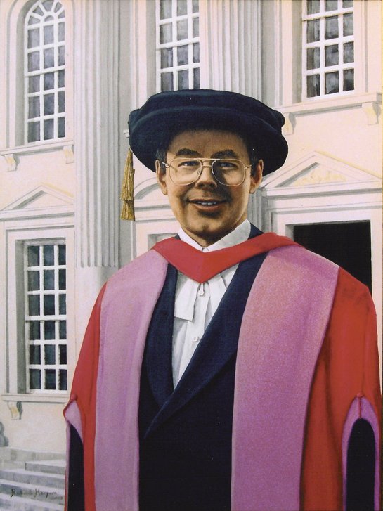 Painitng - Dr Charles Harpum Receiving Doctorate of Law