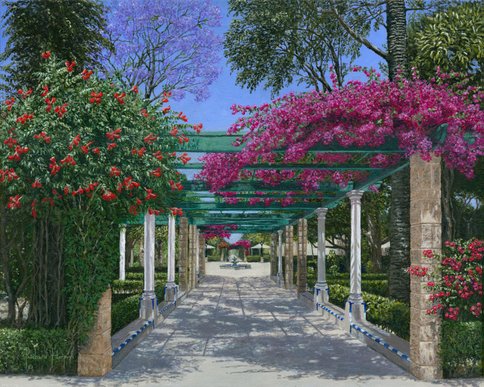 Painting - Cádiz Garden - botanical gardens of Alameda de Apodaca