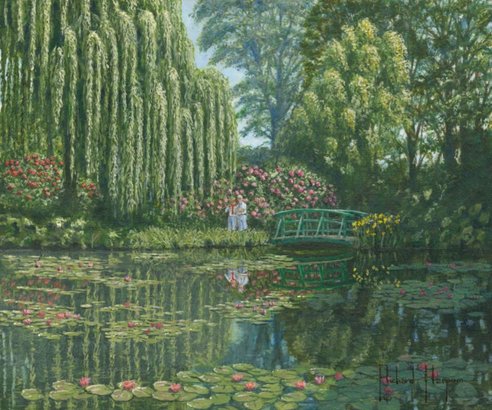 Painting - Giverny Reflections