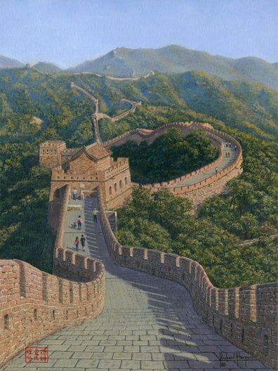 Painting - Great Wall of China - Mutianyu Section