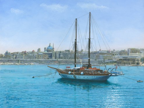 Painting - Hera II, Valletta, Malta