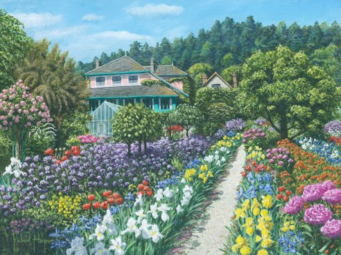 Painting - Monet's Garden, Giverny