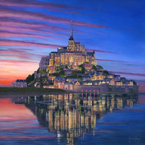 Painting - Mont Saint-Michel Soir