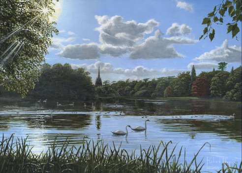 Painting - September Afternoon in Clumber Park
