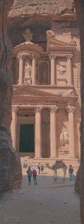 Painting - The Treasury, Petra, Jordan