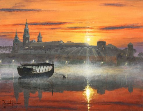 Painting - Wawal Sunrise, Krakow