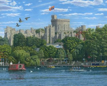 Windsor Castle from the River Thames